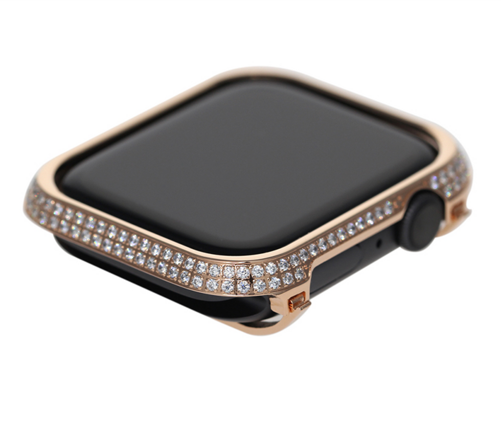 Apple Watch 18kt Rose Gold Crystal Watch Face Series 4 8