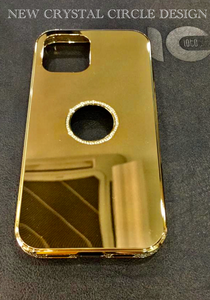24kt Gold | 18kt Rose Gold Zirconium Crystal Luxury Cases for iPhone 14 Pro
